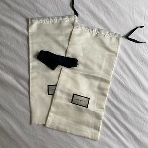 Authentic GUCCI silk shoe dust bag